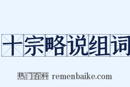 十宗略说组词是什么意思的图片